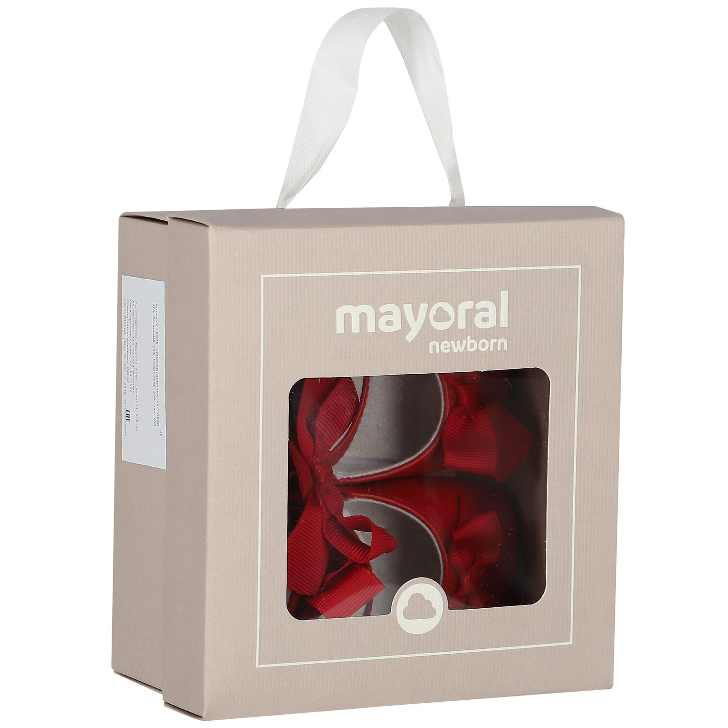 Baby Girls Red Bow Pre Walker Shoes Set, 2, hi-res